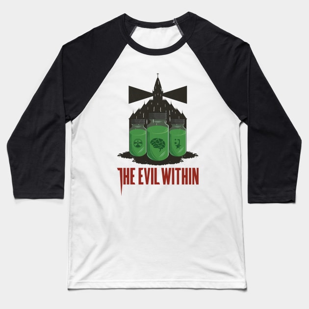 The Evil Within Baseball T-Shirt by Alundrart